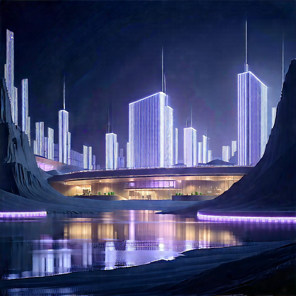 Innovative Renewable Energy Design With Futuristic Cityscape