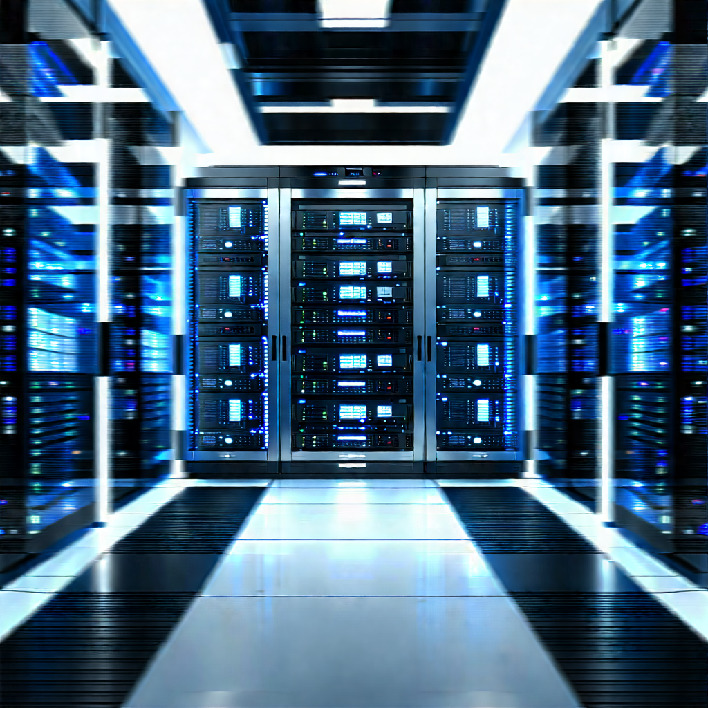 Futuristic server room
