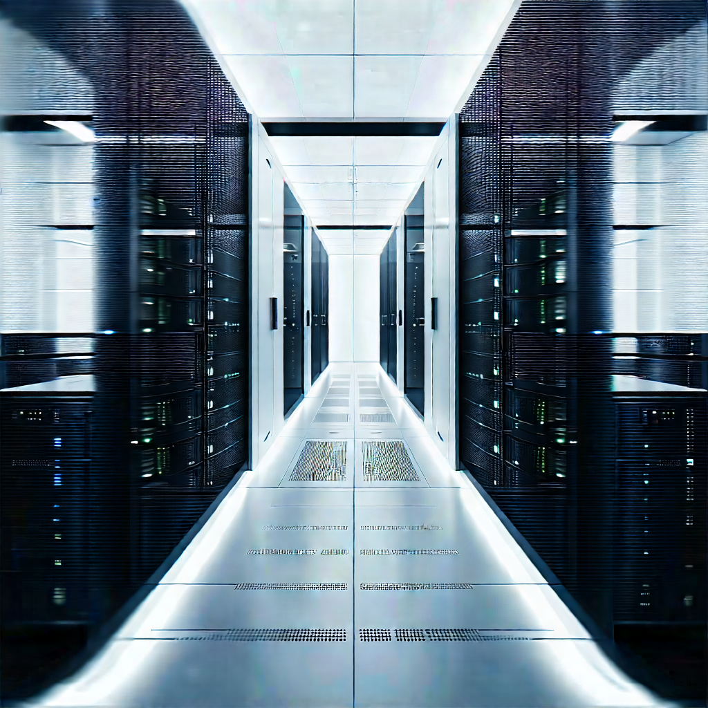 Futuristic server room