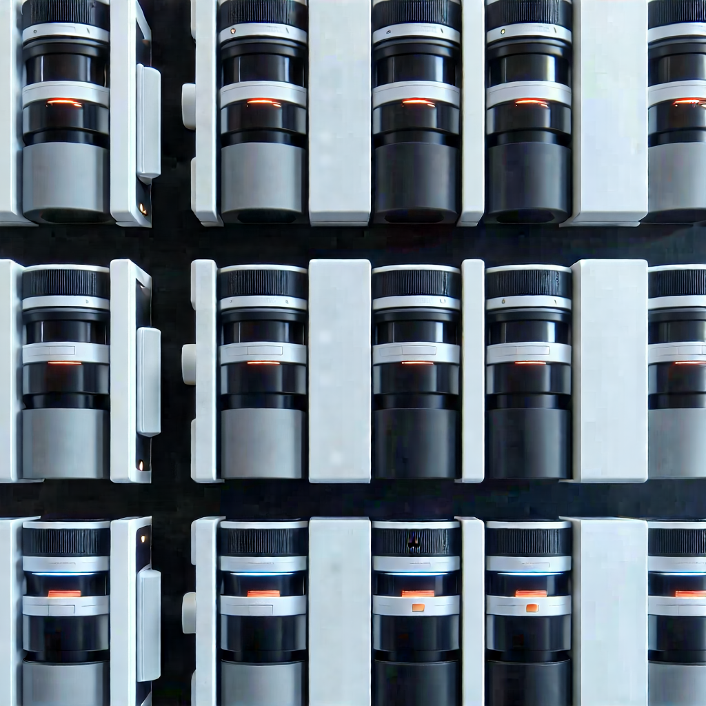Close-up of sensor array