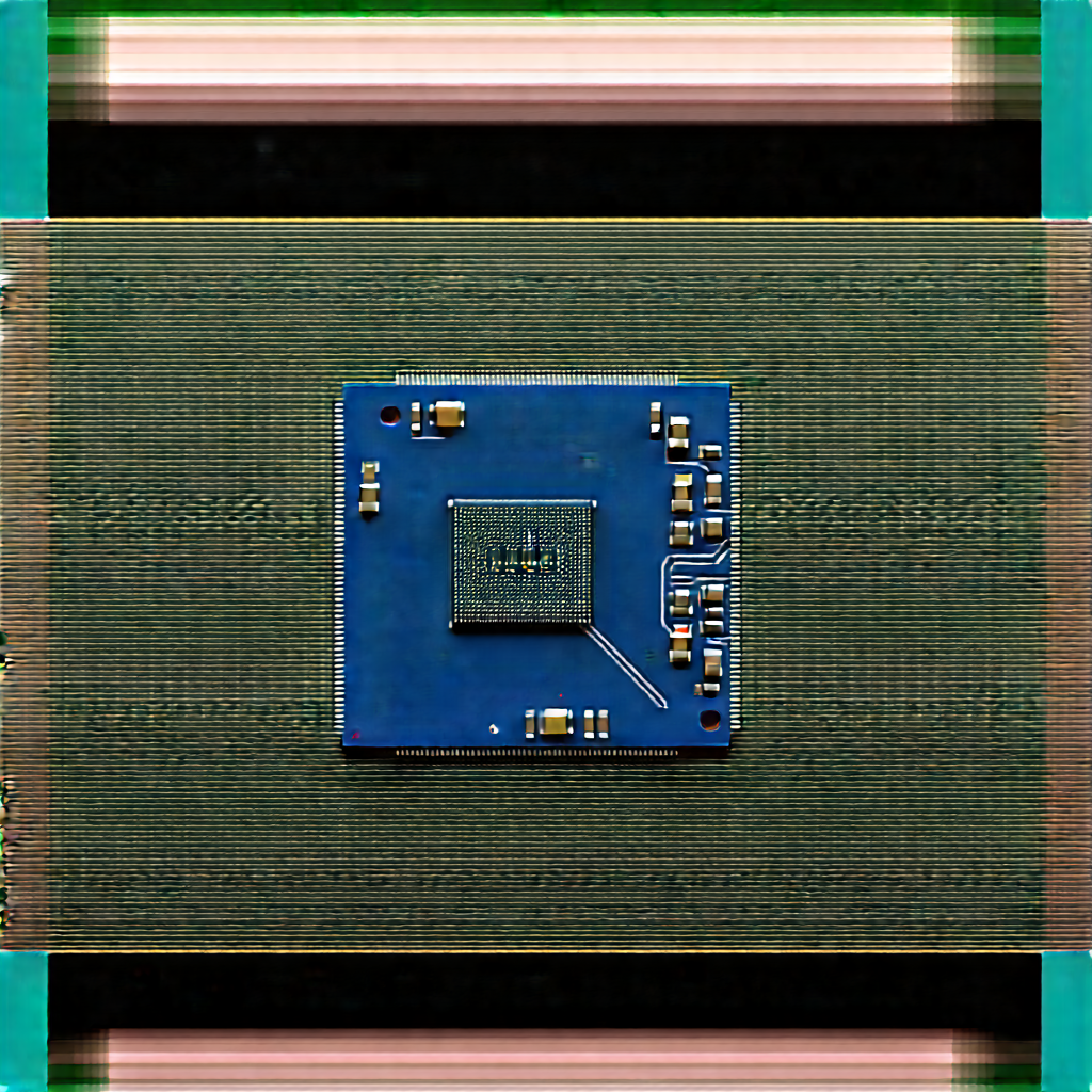 Microchip With Laser Scanning With Close-up Computer