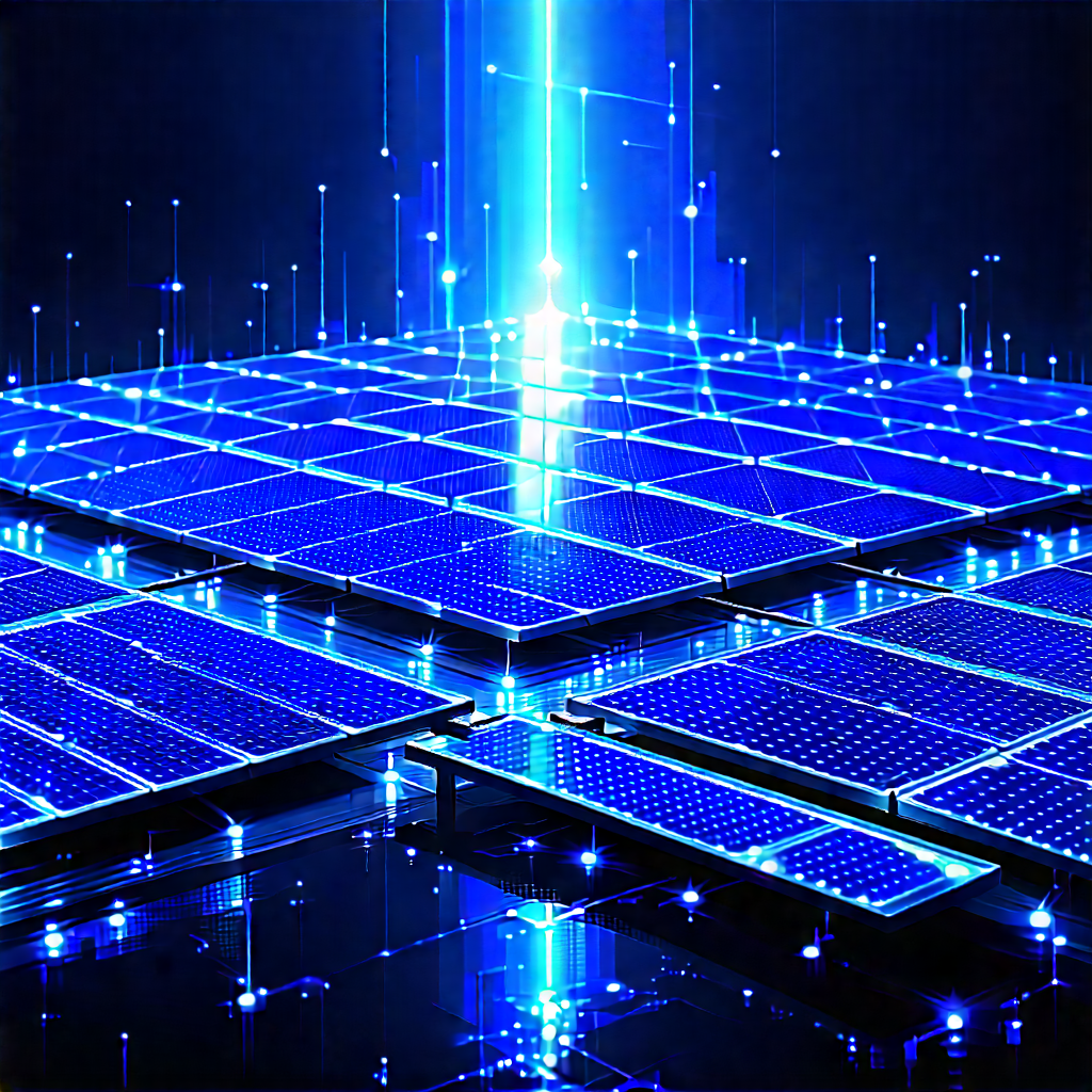 Innovative Renewable Energy (design:1.39) With Blue Solar