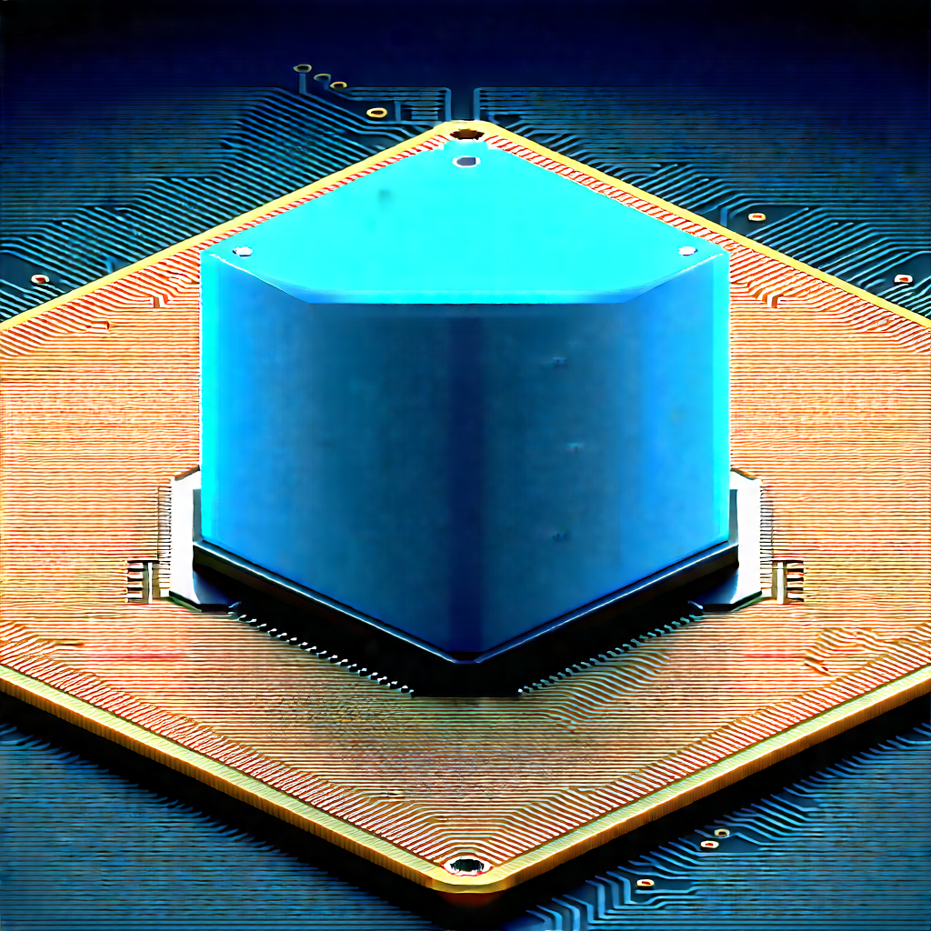Close-up of microprocessor