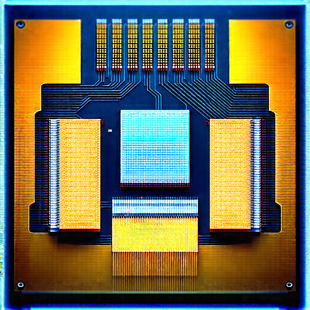 Close-up of microprocessor
