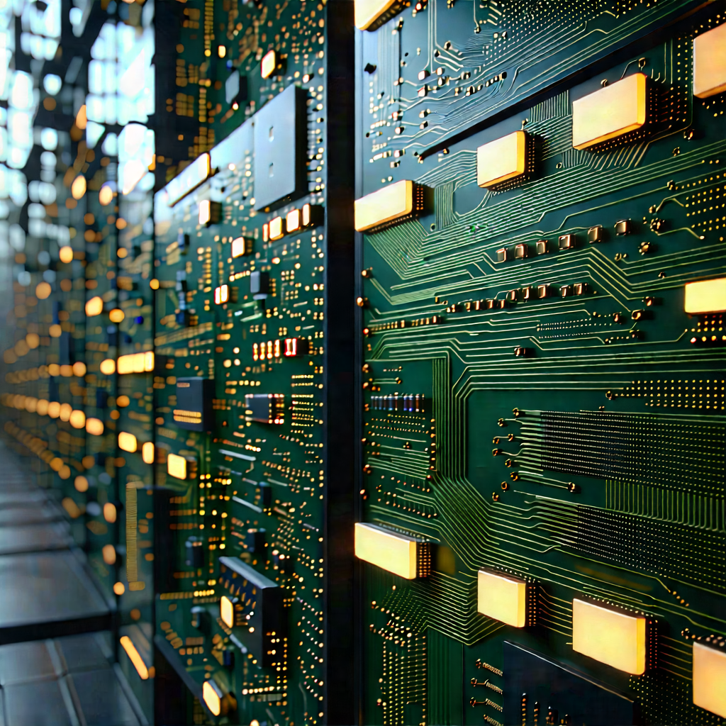 Close-up of sensor array