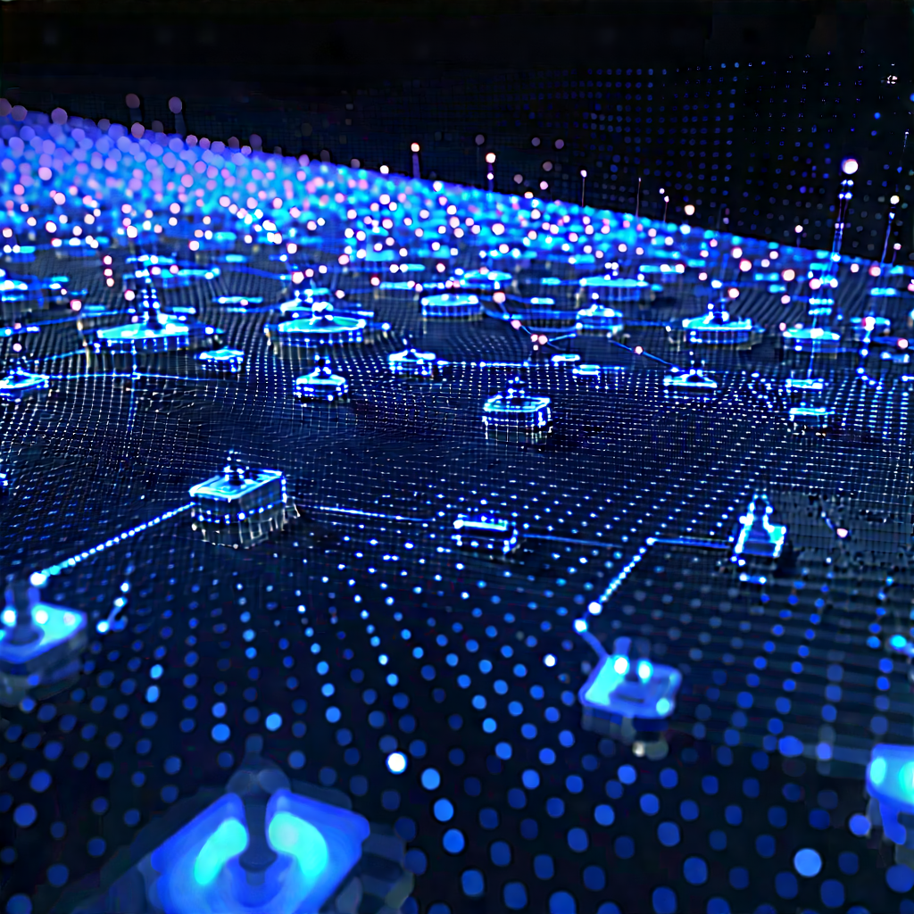 Close-up of sensor array