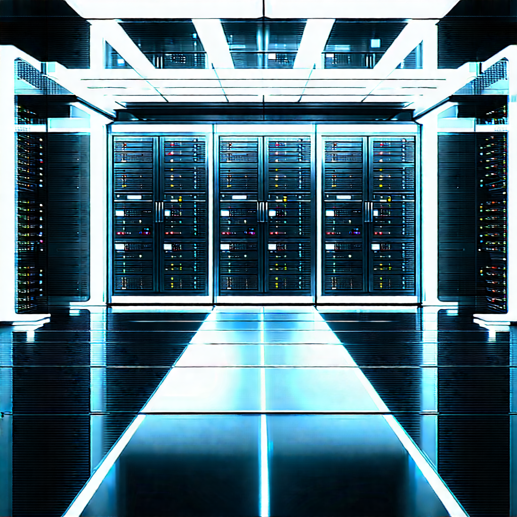 Futuristic server room
