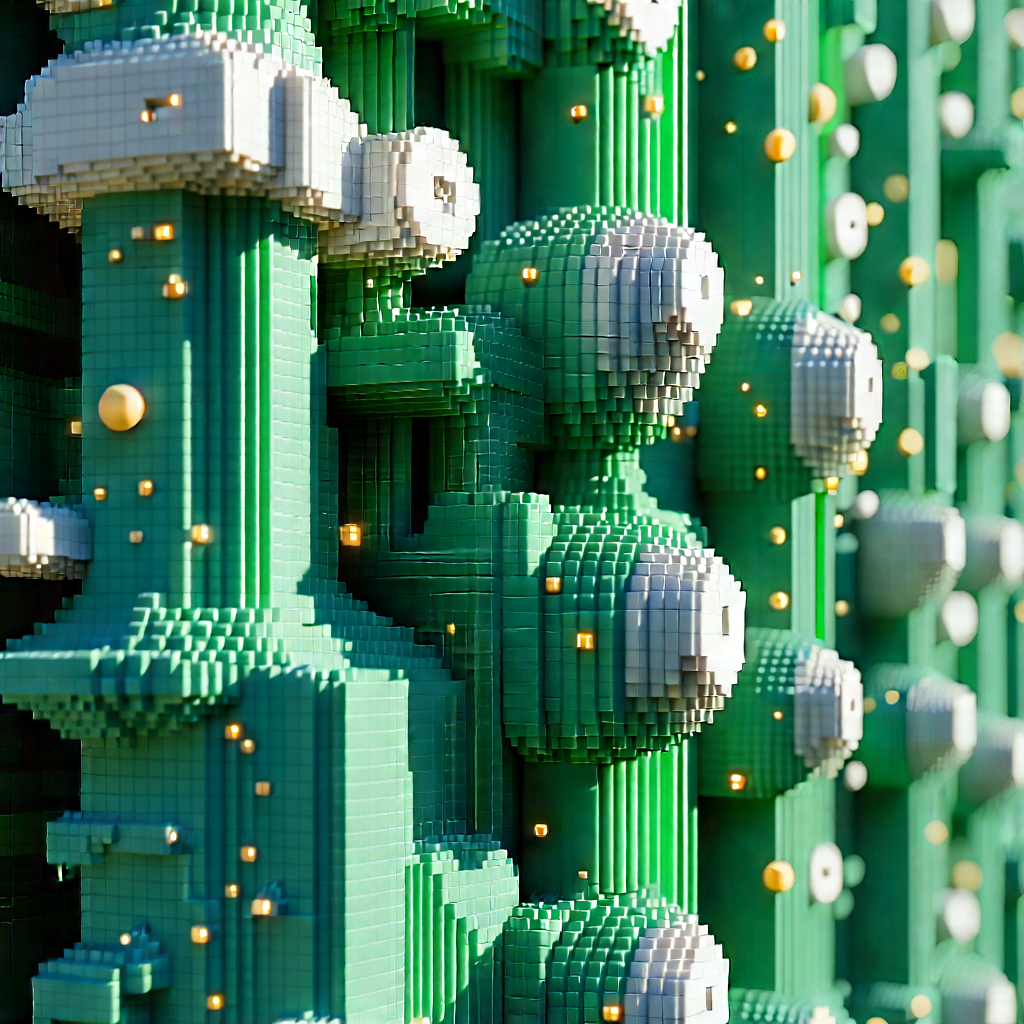 Close-up of sensor array