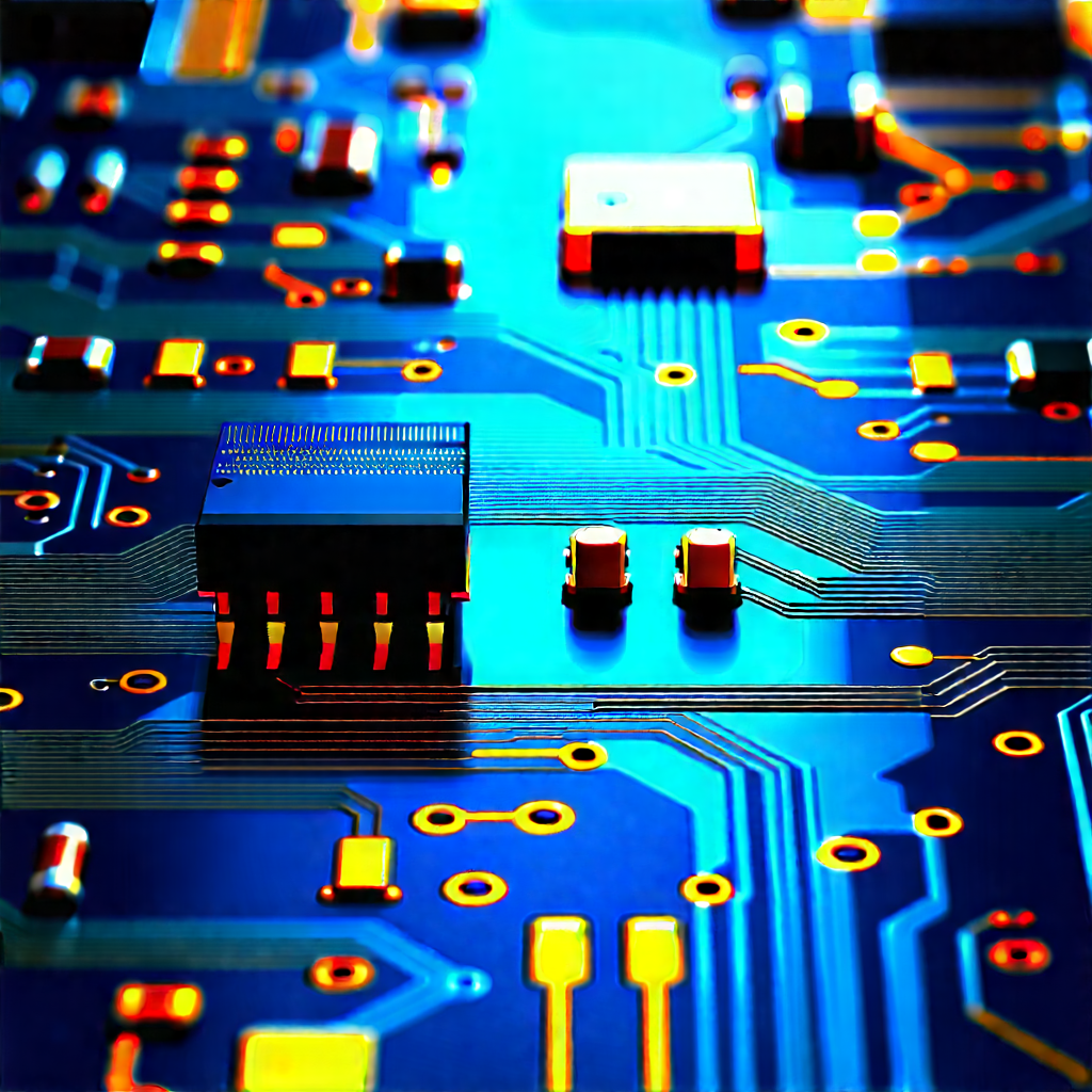Close-up of electronic circuit