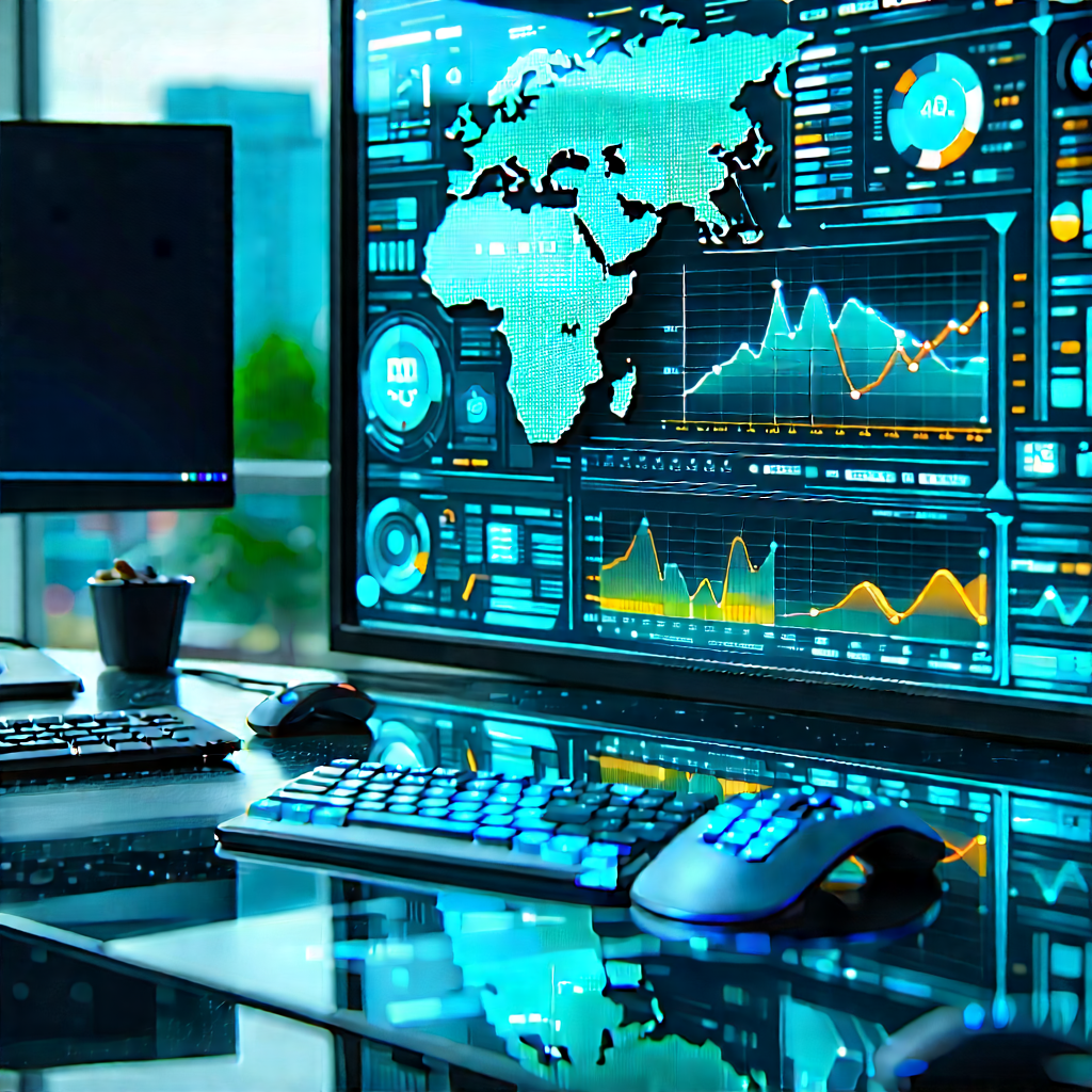 Financial technology in tech office