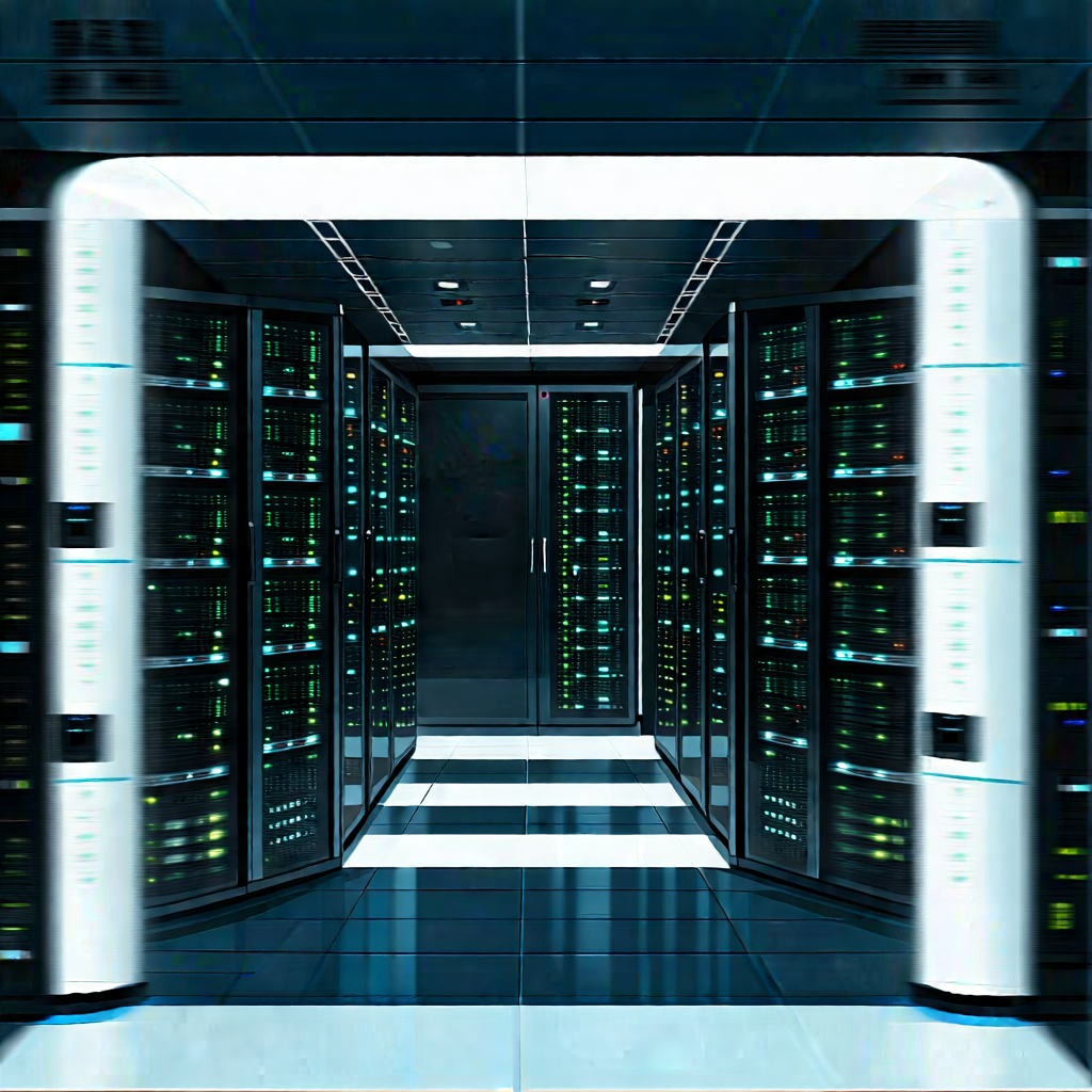 Futuristic server room