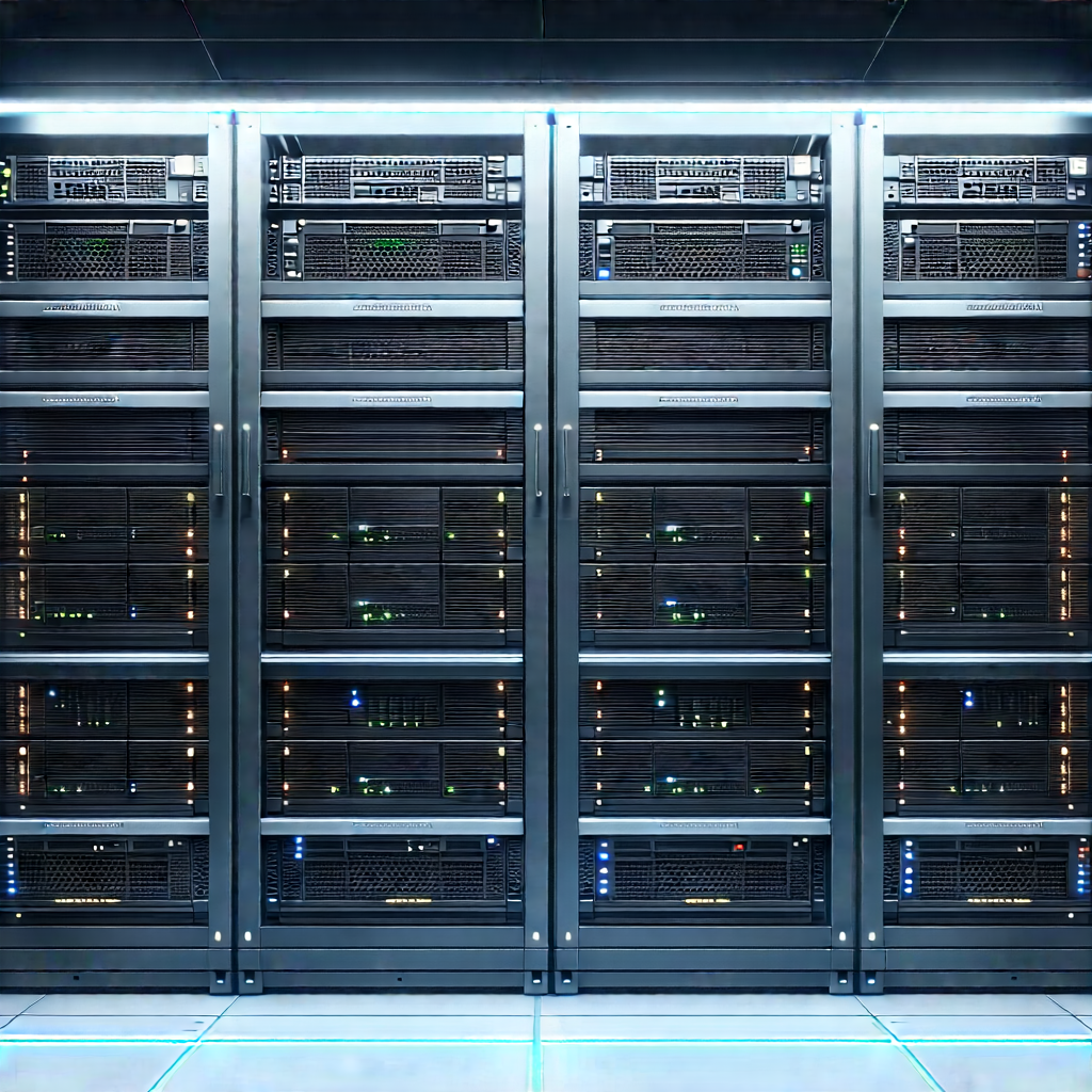 Server rack with laser scanning