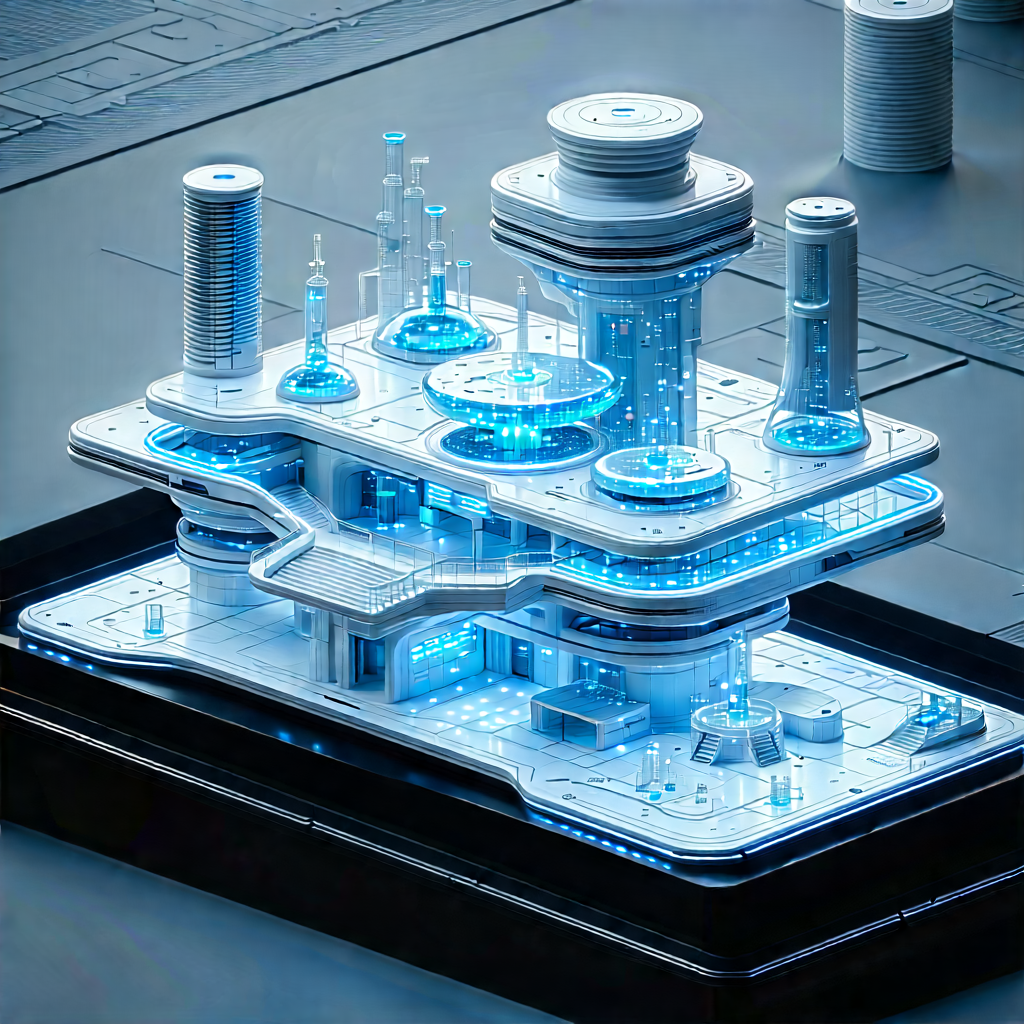 (futuristic:1.25) research laboratory