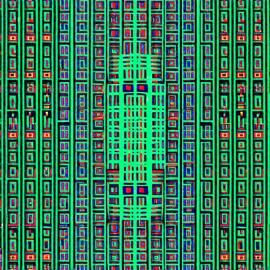 Discord represented through repeating patterns
