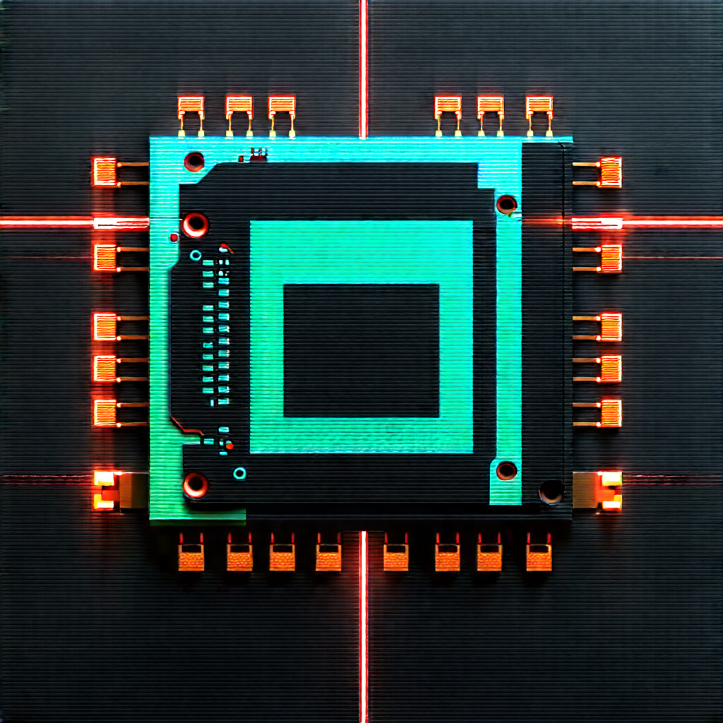 Microchip with laser scanning