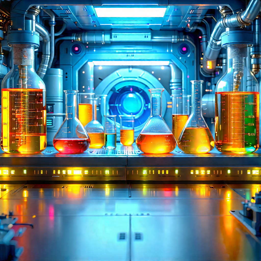 Futuristic research laboratory
