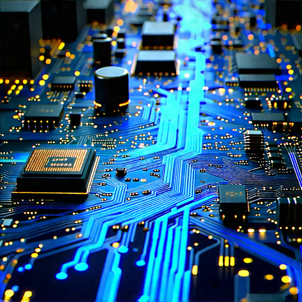 Circuit board with data streams