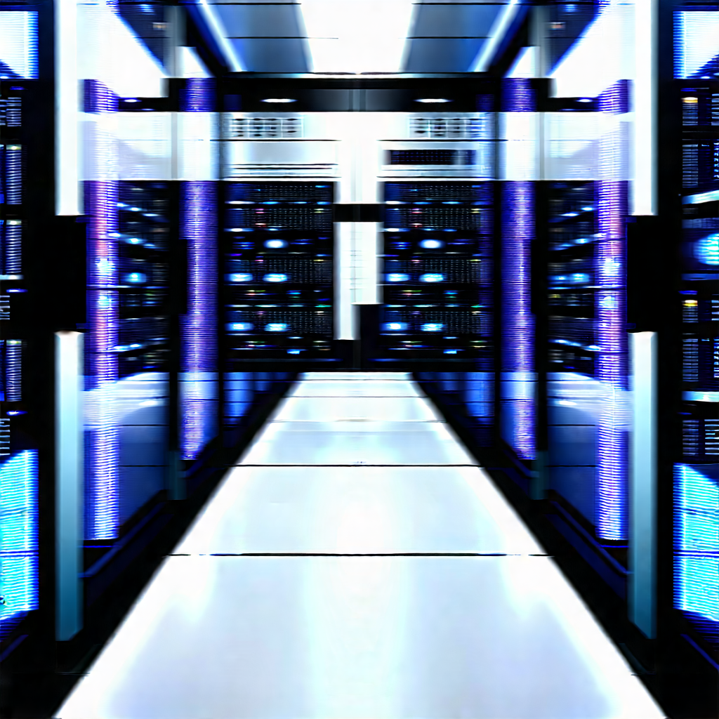 Futuristic Server Room With Image, There