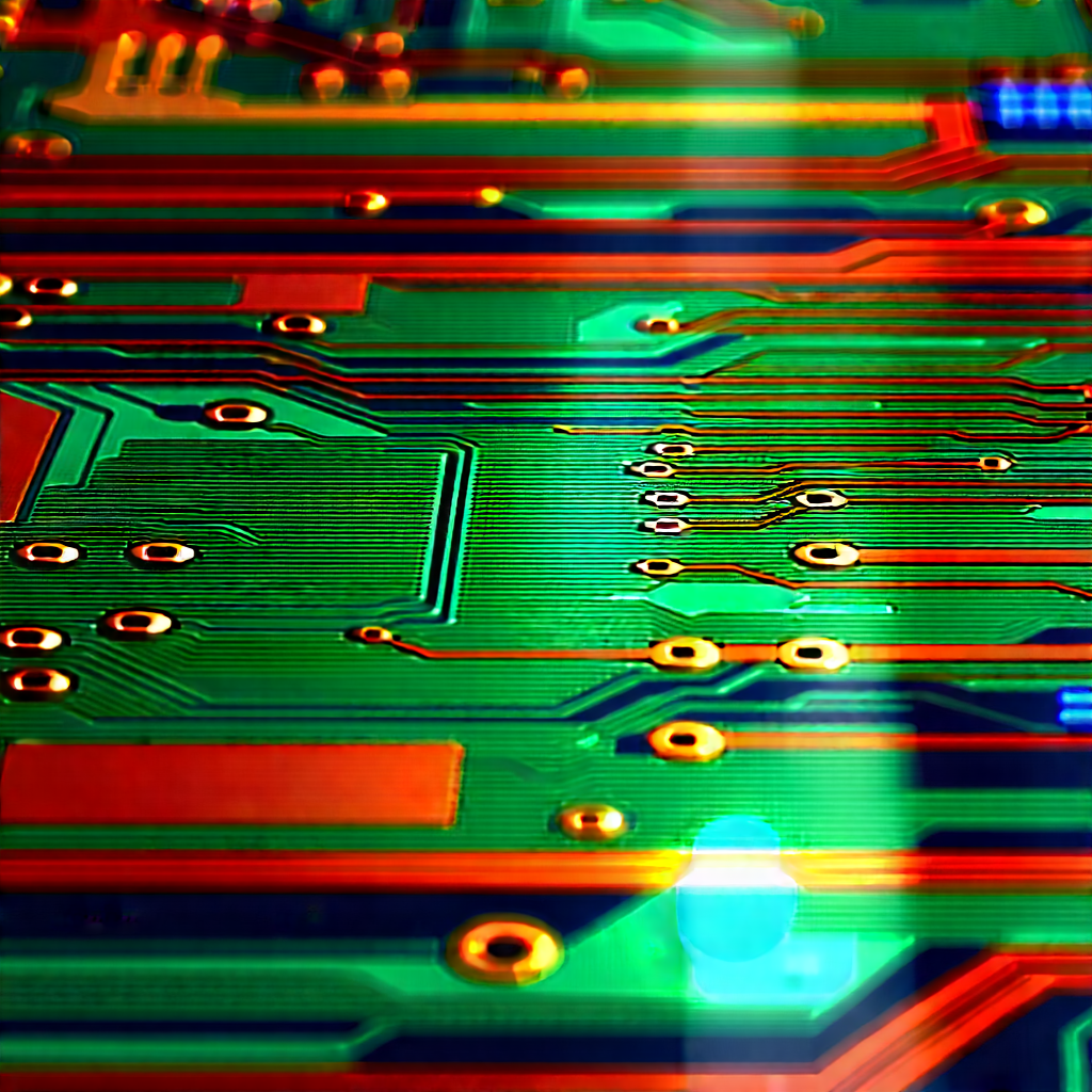 Close-up of electronic circuit