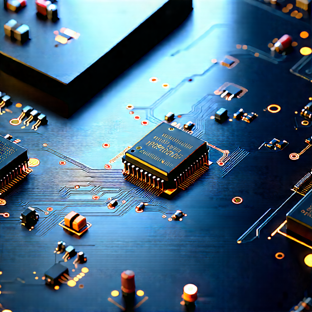 Close-up of electronic circuit