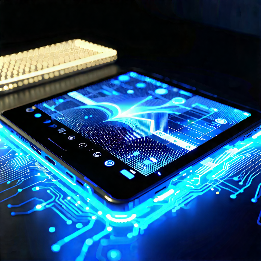 Tablet with holographic display