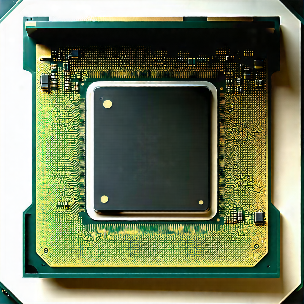 Close-up of microprocessor
