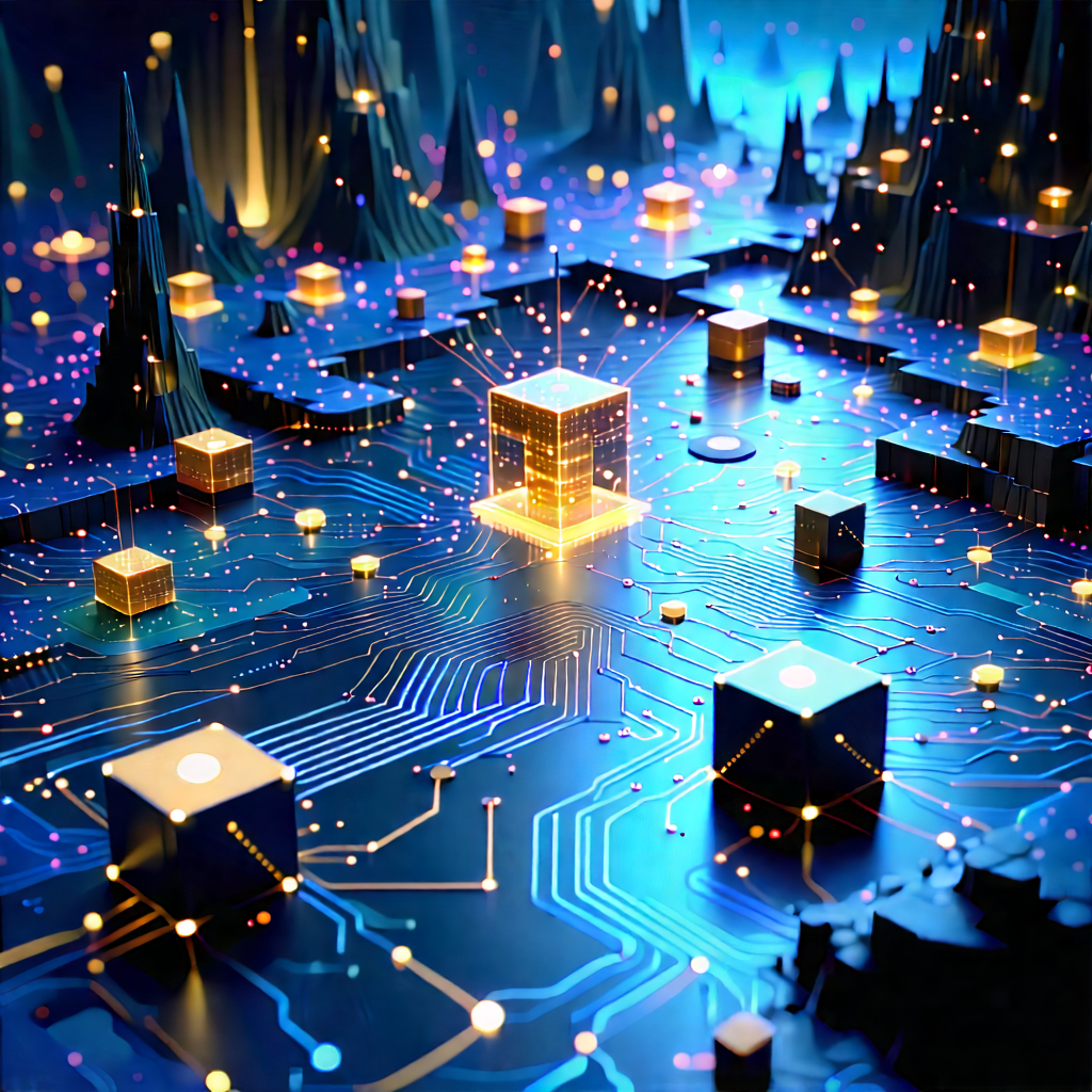 Blockchain Network Visualization With Image, There