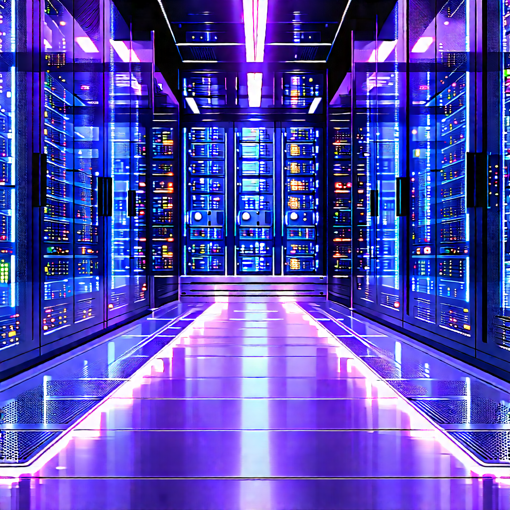 Futuristic server room