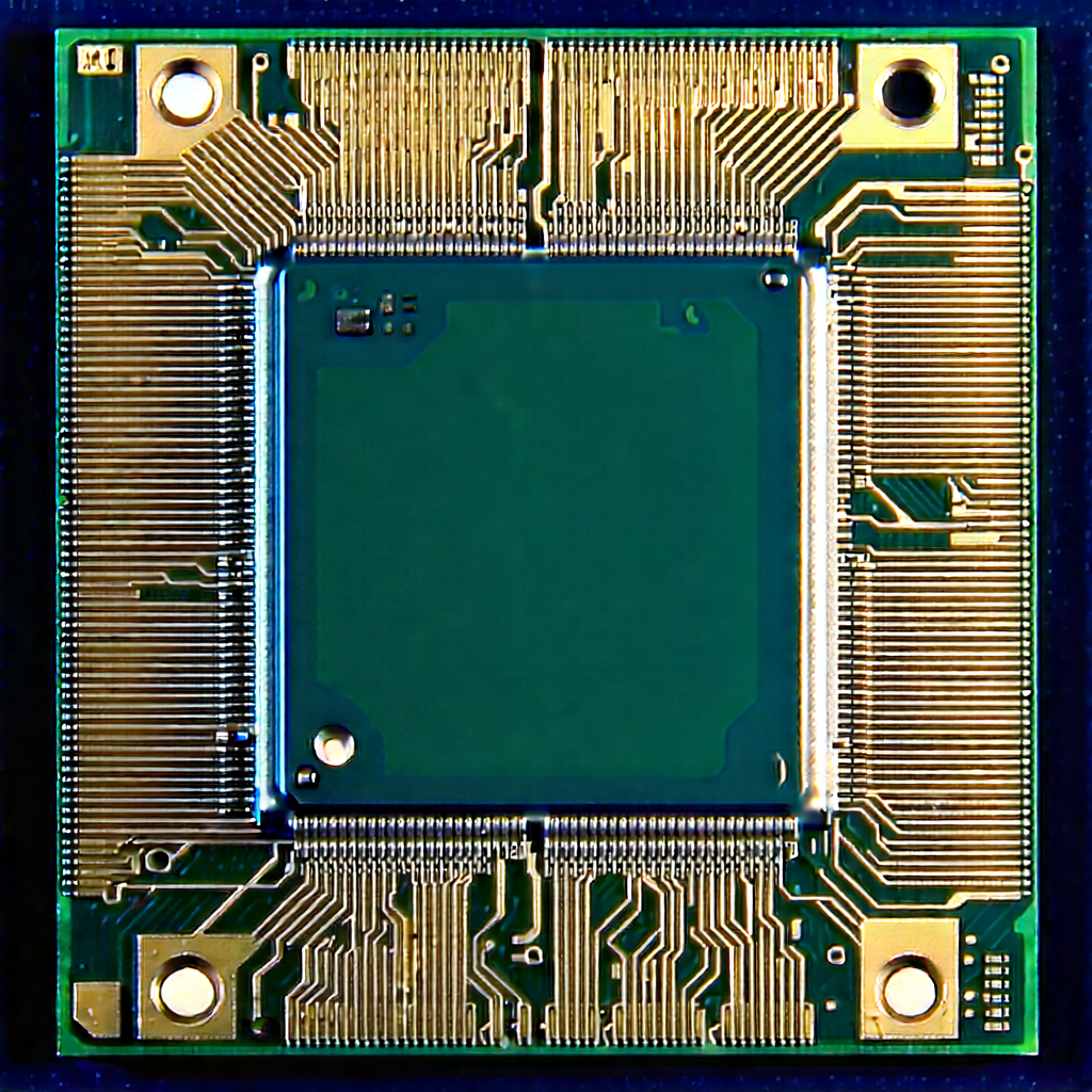 Close-up of microprocessor