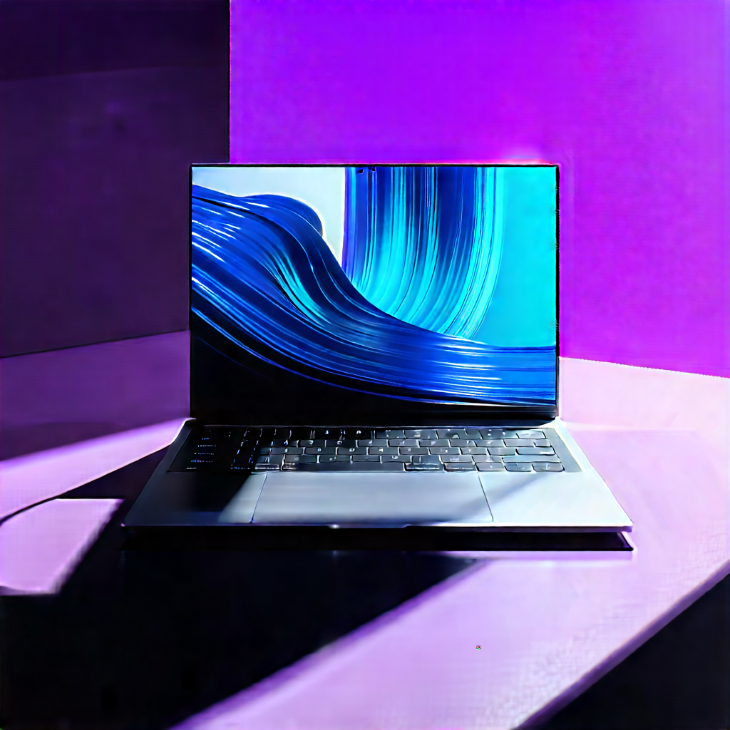 Laptop With Streaming Content With Laptop Computer