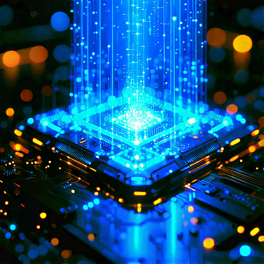 Quantum computer with holographic projection