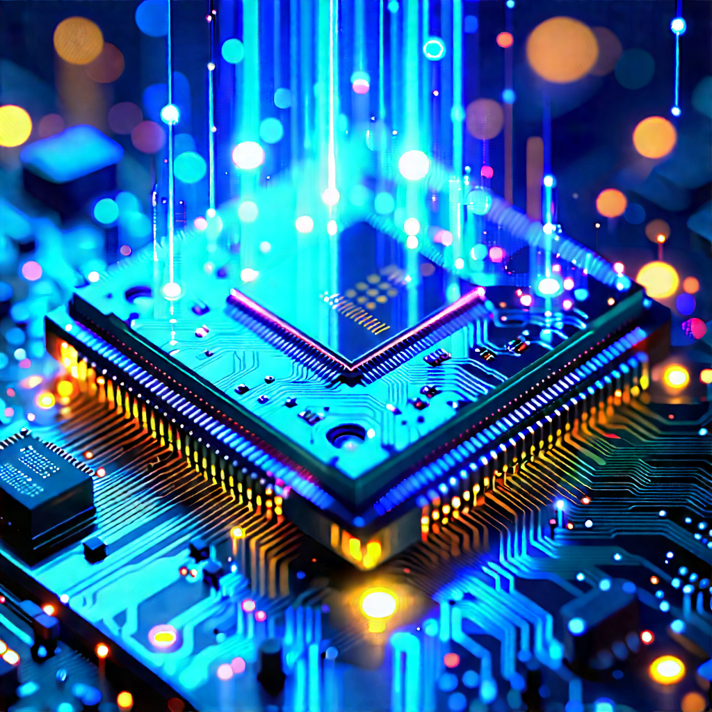 Microchip with holographic projection