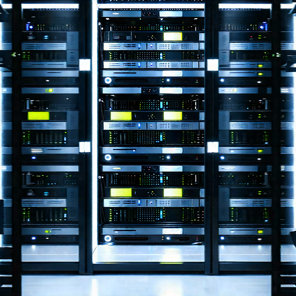 Server rack with laser scanning