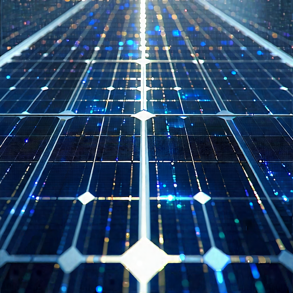 Solar Panel With Holographic Projection With Long Solar