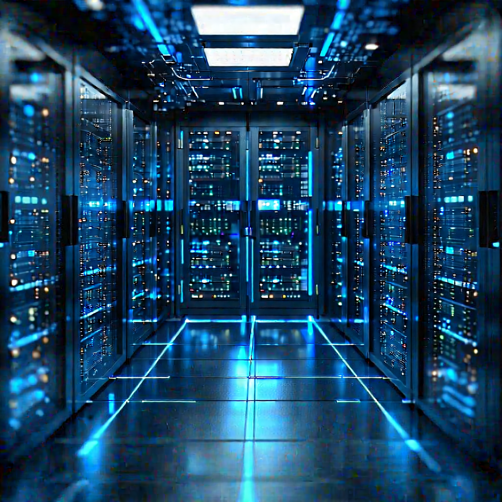 Futuristic server room