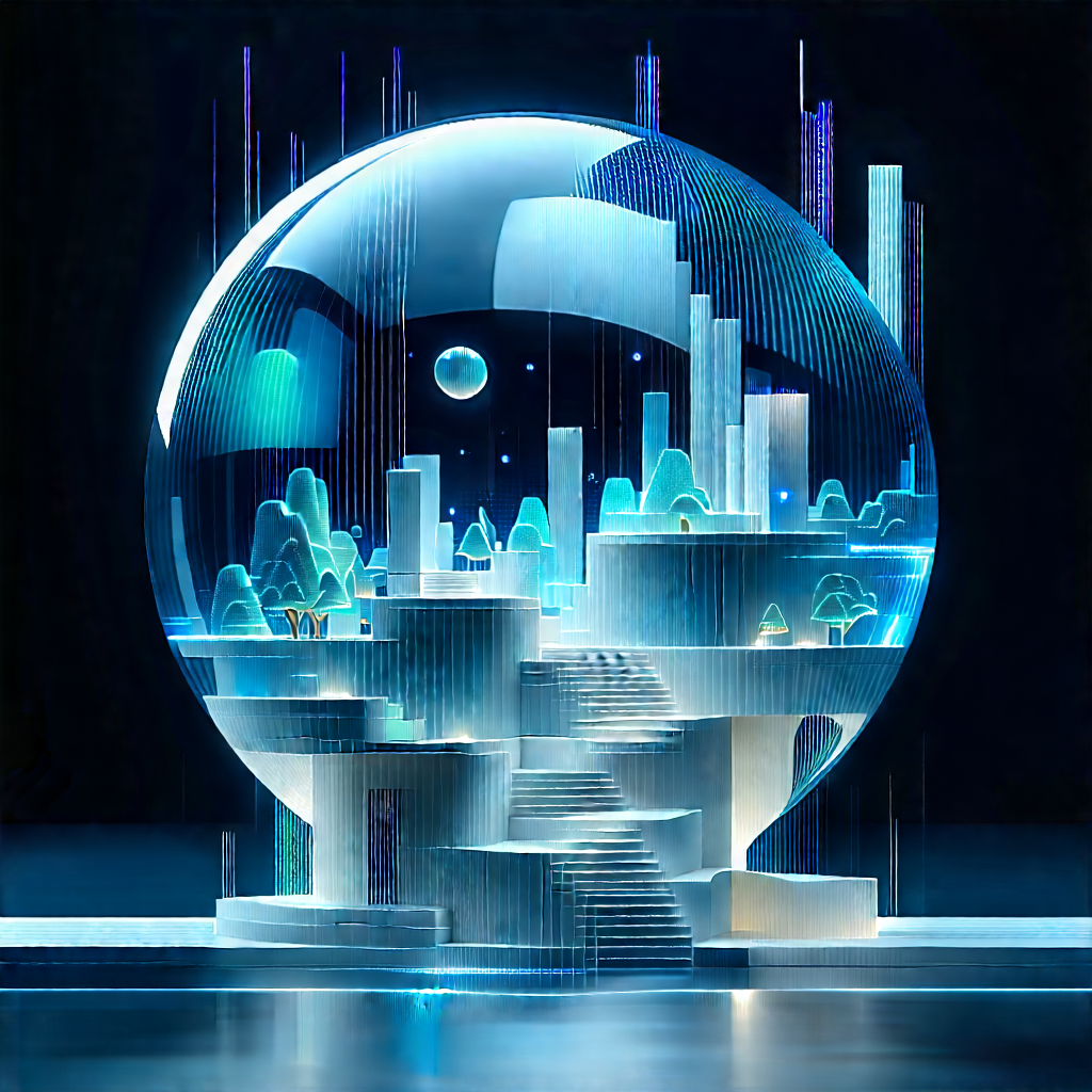 Digital Transformation Visualization With Futuristic City