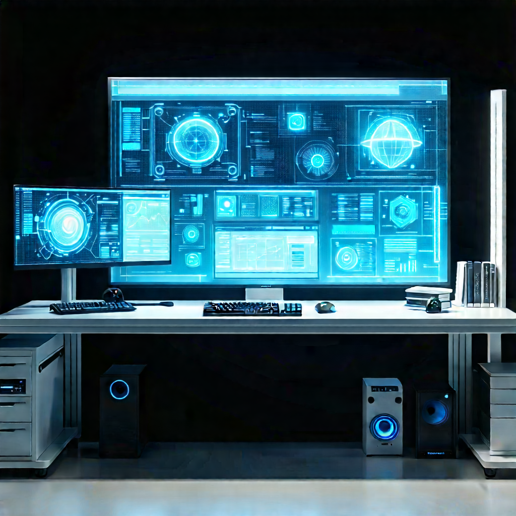 (futuristic:1.43) (digital:1.13) workspace