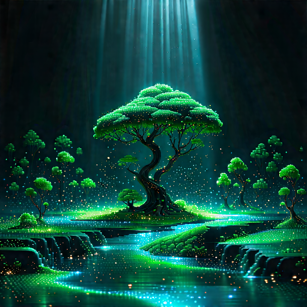 Machine Learning Visualization With Lush Green
