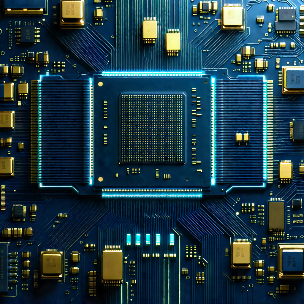 Close-up of microprocessor