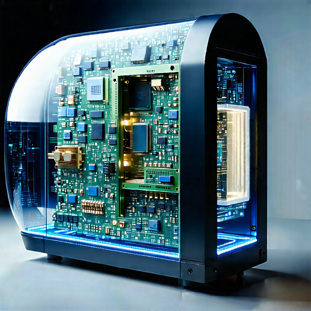 Quantum computer with laser scanning