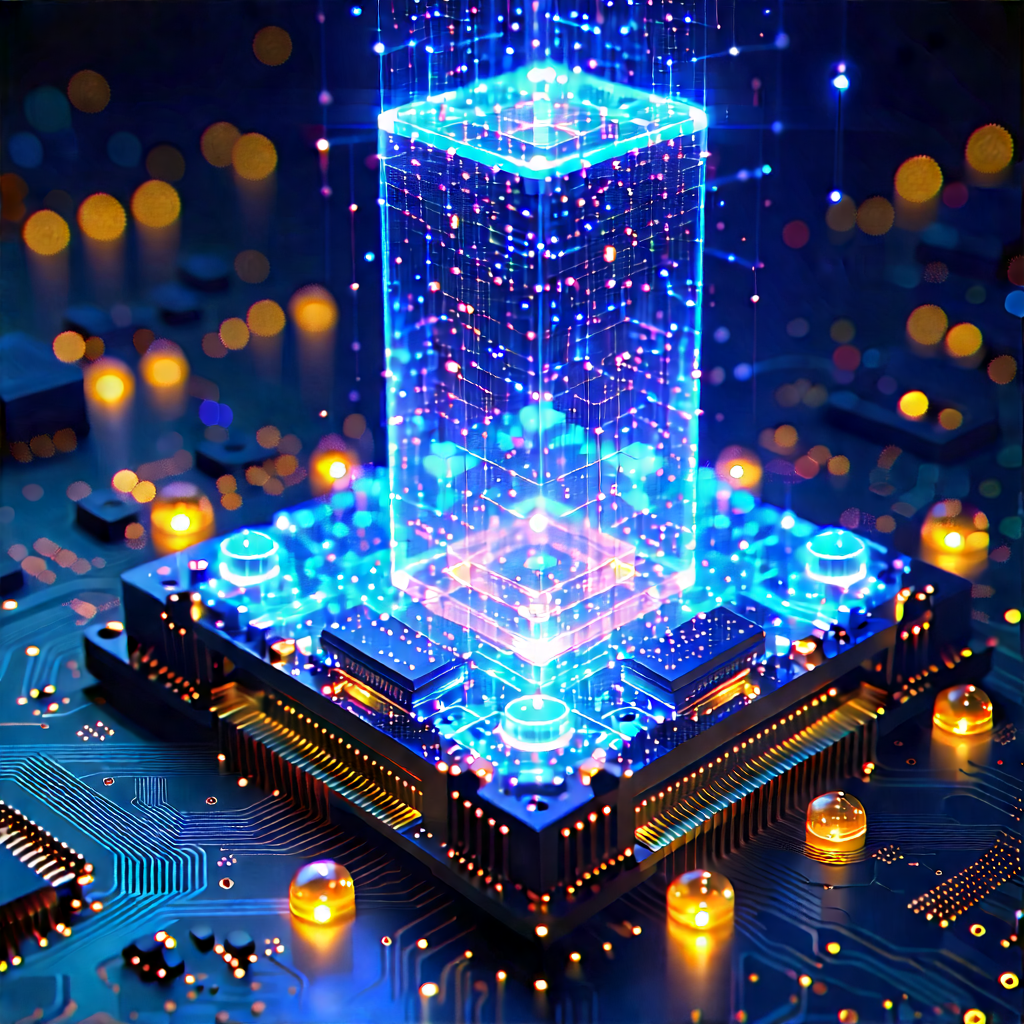 Quantum computer with holographic projection