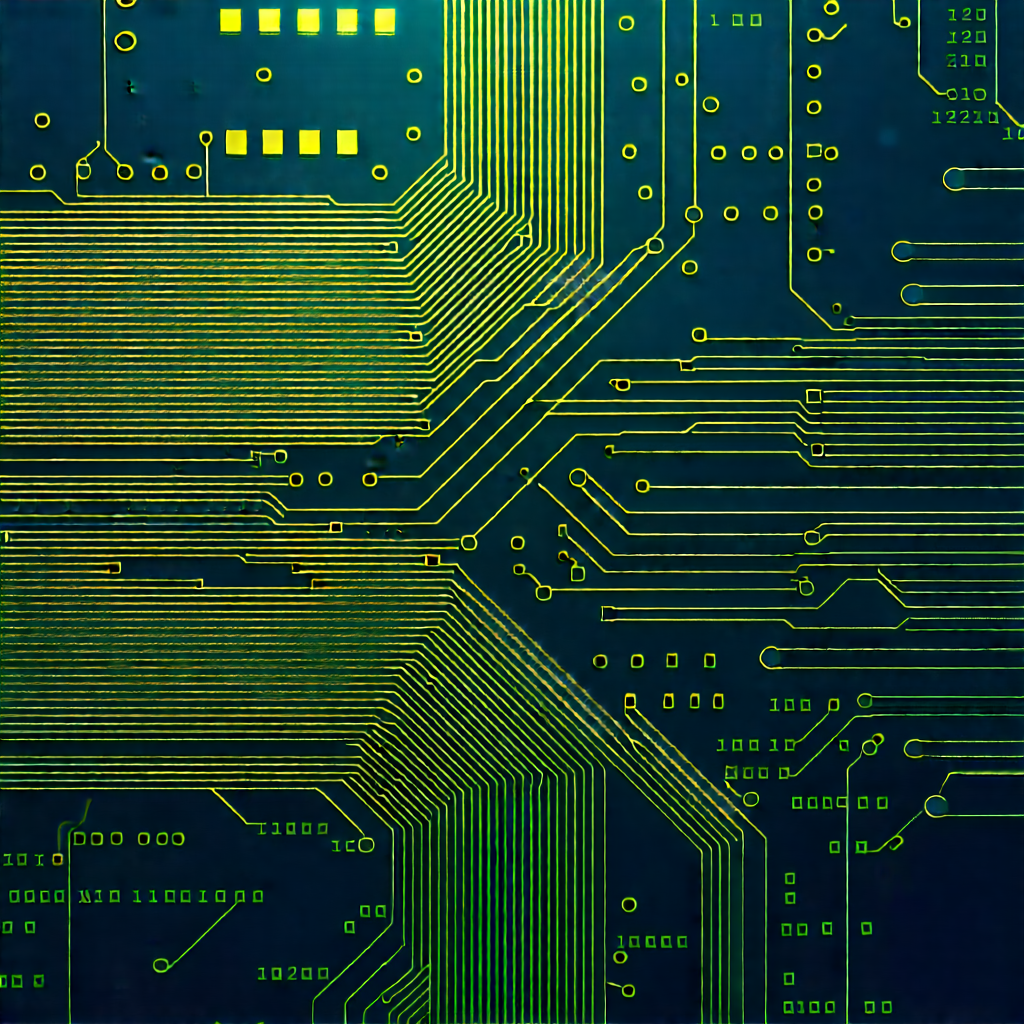 Circuit board with data streams