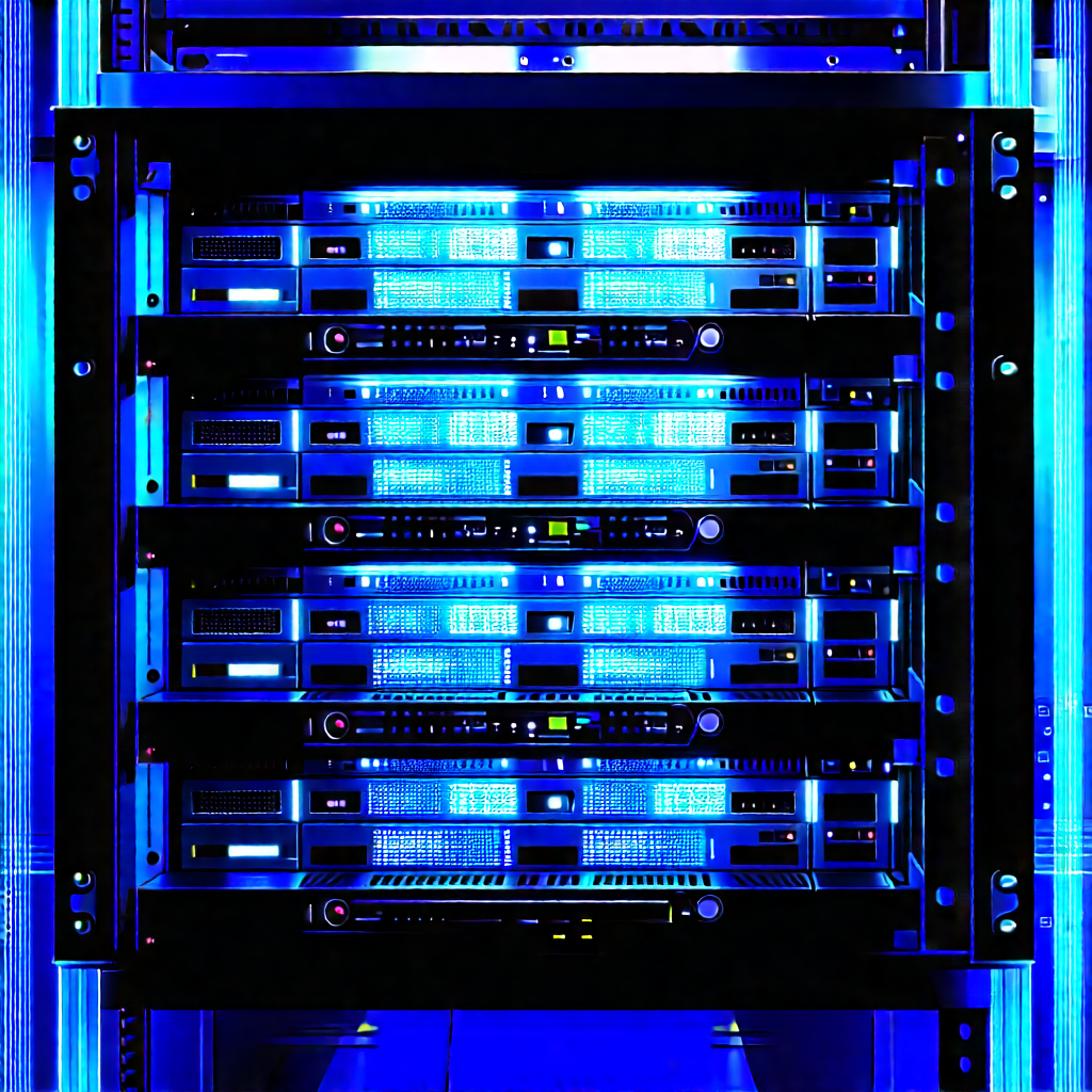 Server rack with laser scanning
