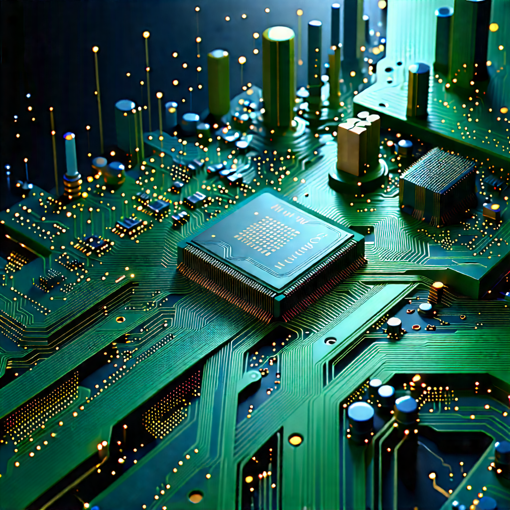 Circuit board with (digital:1.26) particles