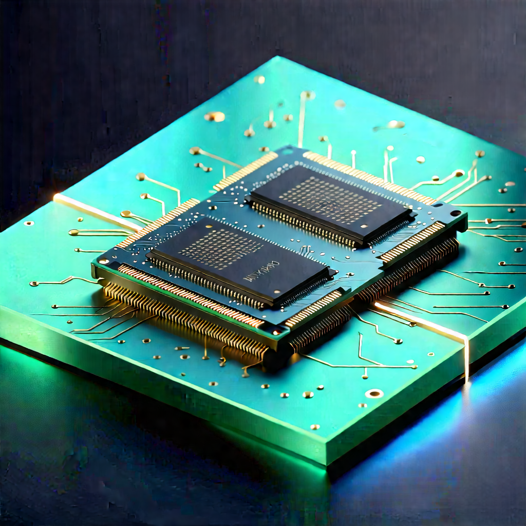 Close-up of memory module