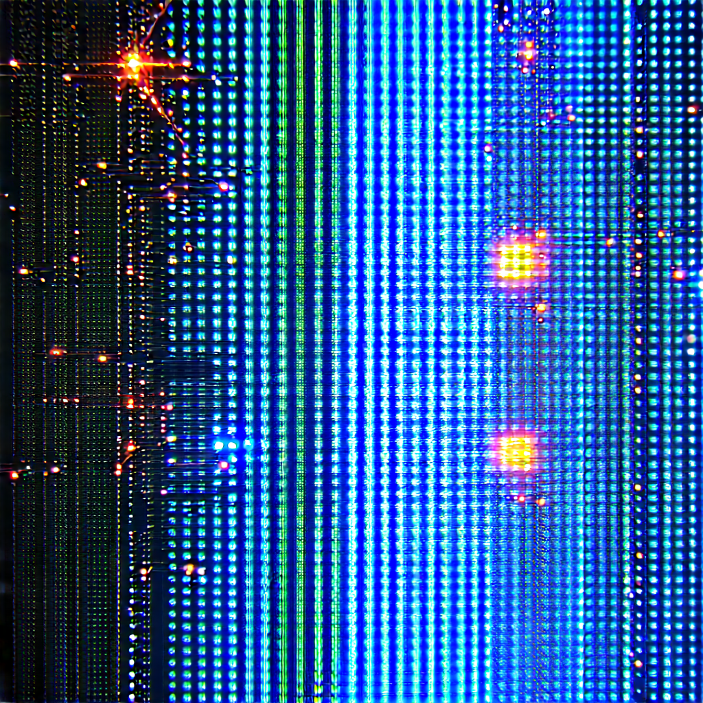 Close-up of sensor array