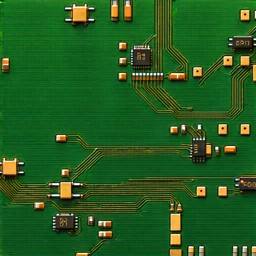 Close-up of electronic circuit