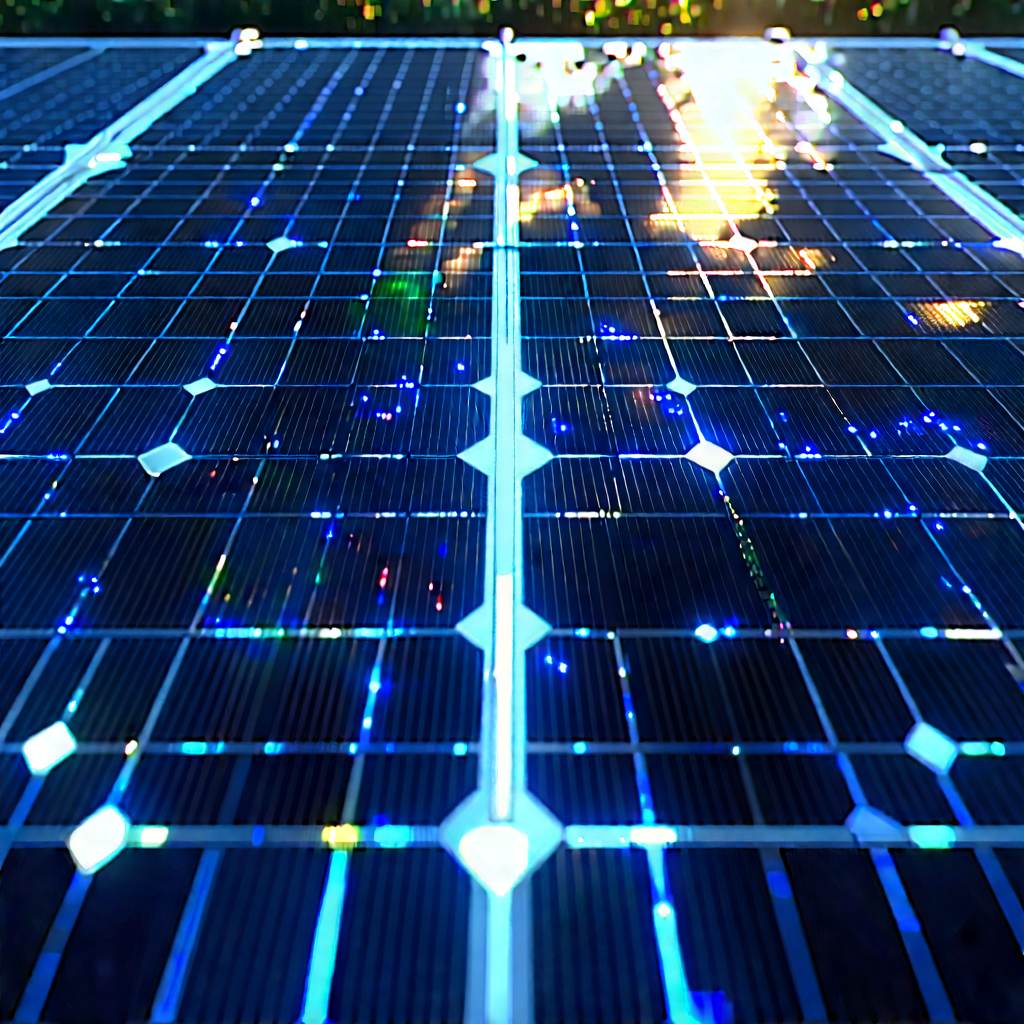 Solar Panel With Holographic Projection With Solar Panel