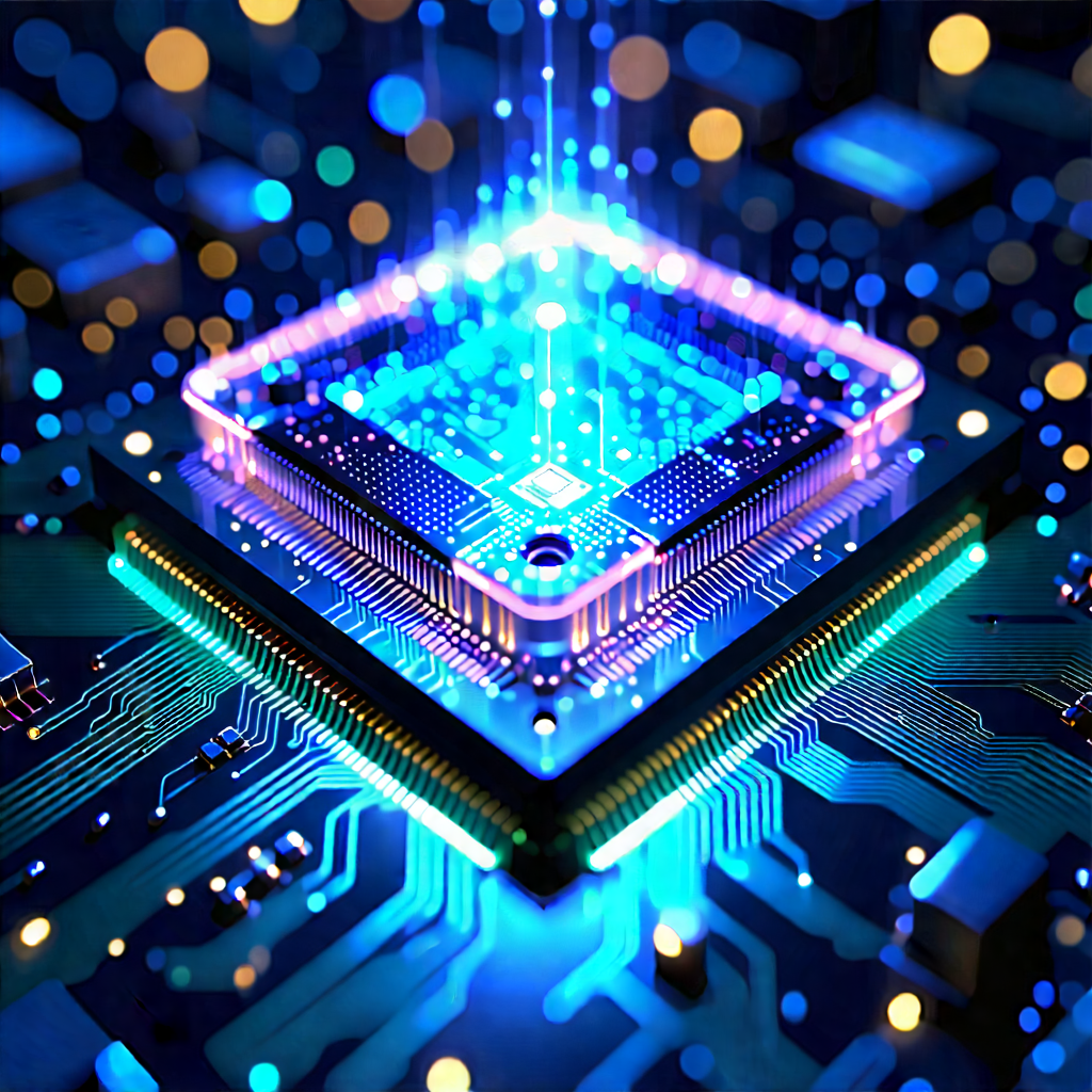 Microchip with holographic projection