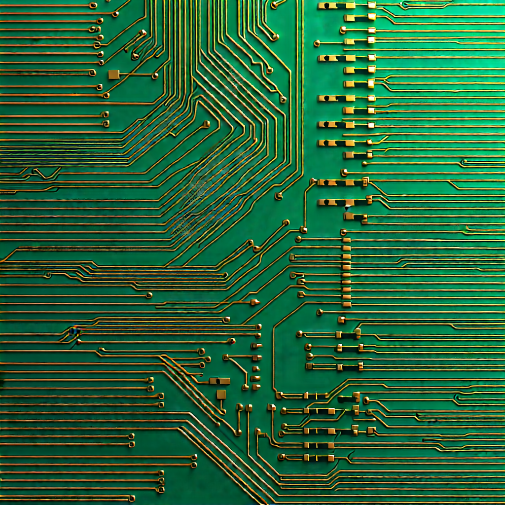 Close-up of electronic circuit